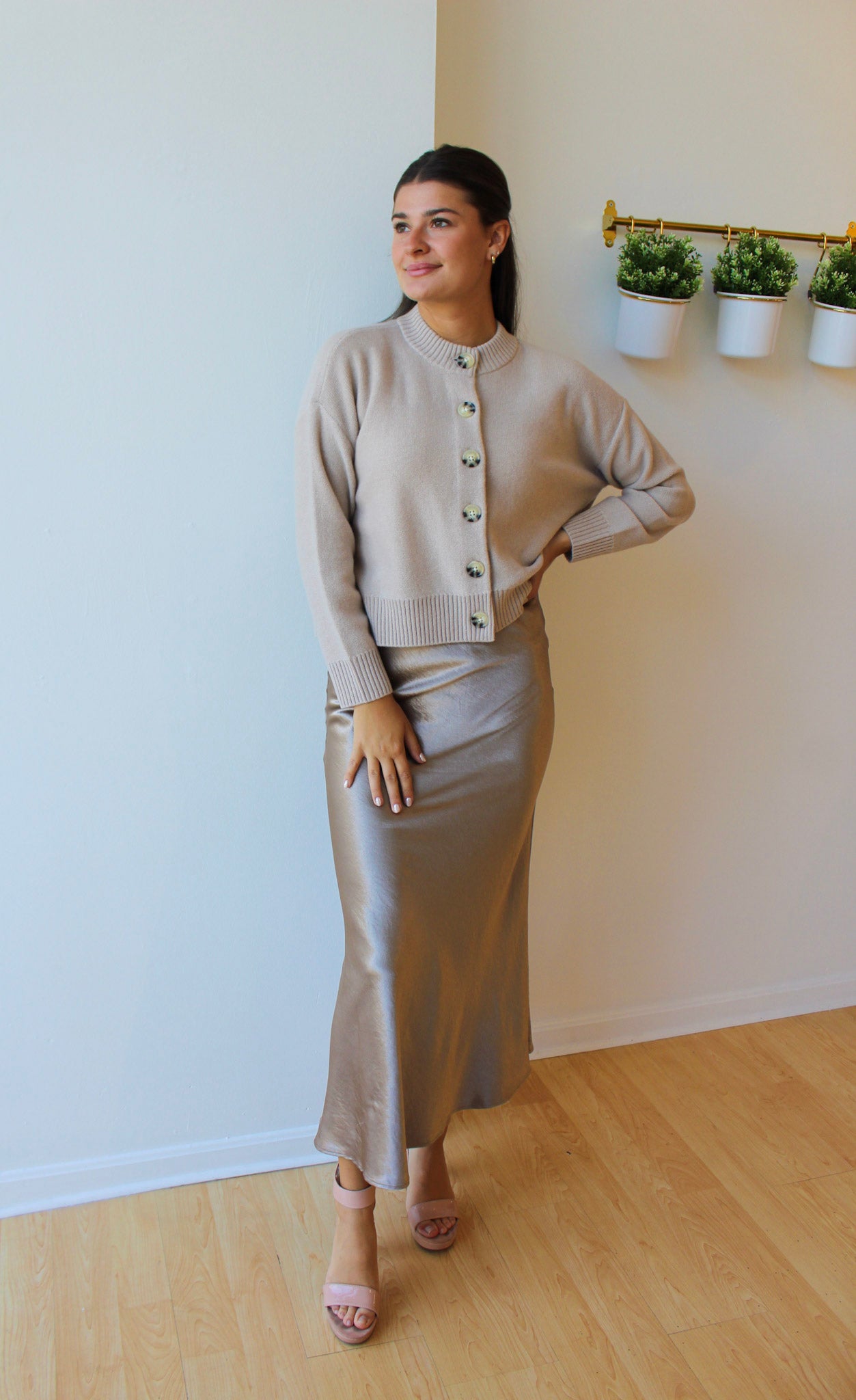 Napa Valley Satin Skirt