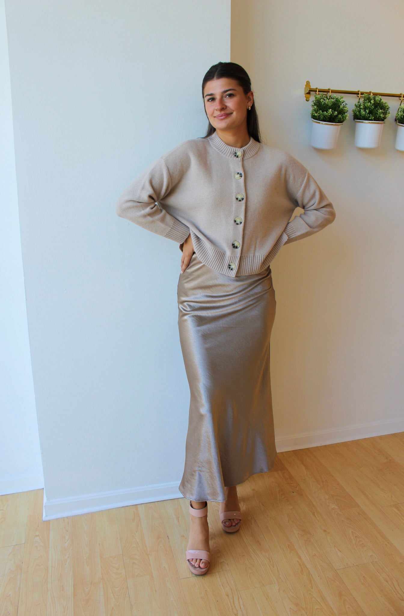 Napa Valley Satin Skirt