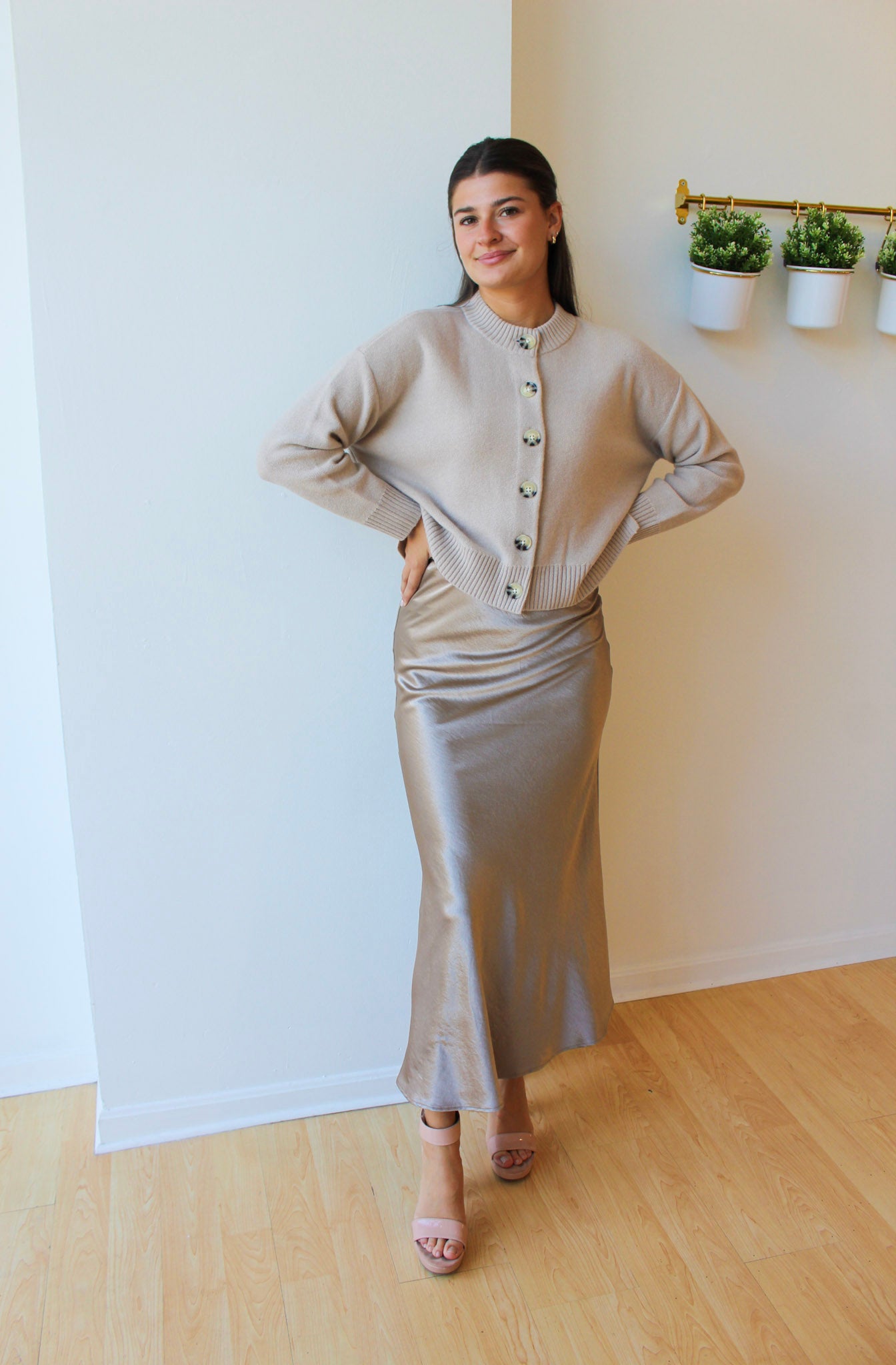 Napa Valley Satin Skirt