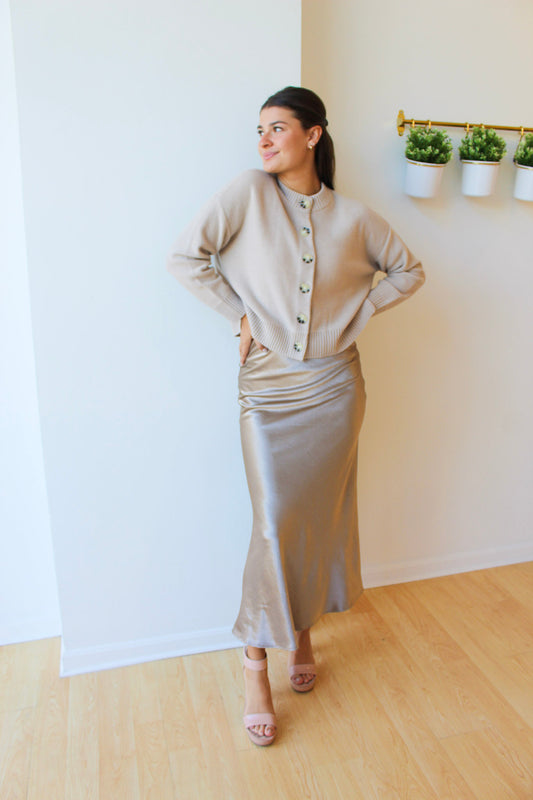 Napa Valley Satin Skirt