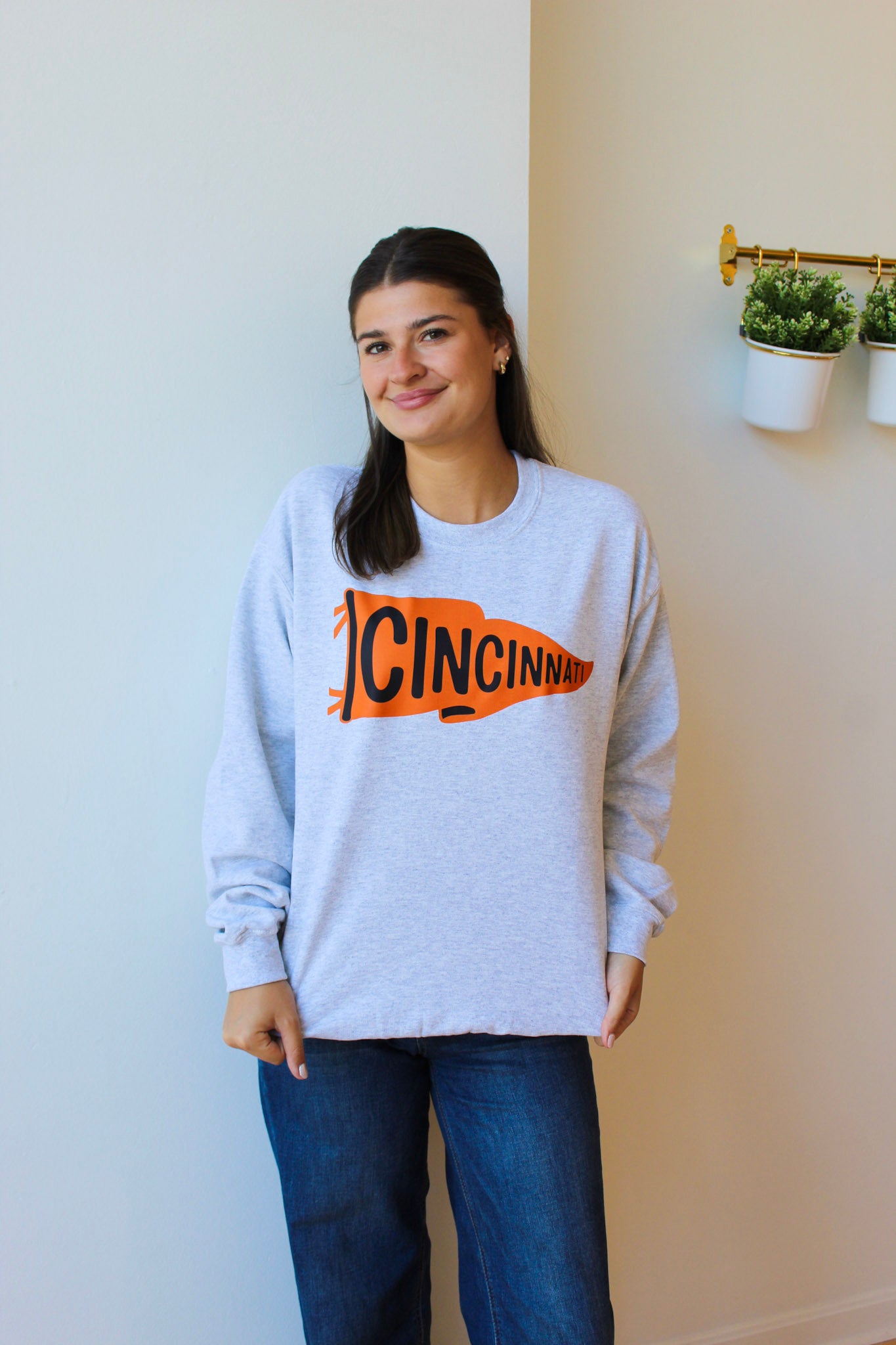 Cincinnati Pennant Crewneck