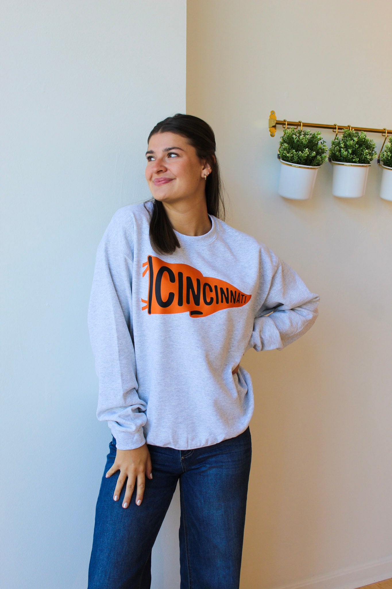 Cincinnati Pennant Crewneck