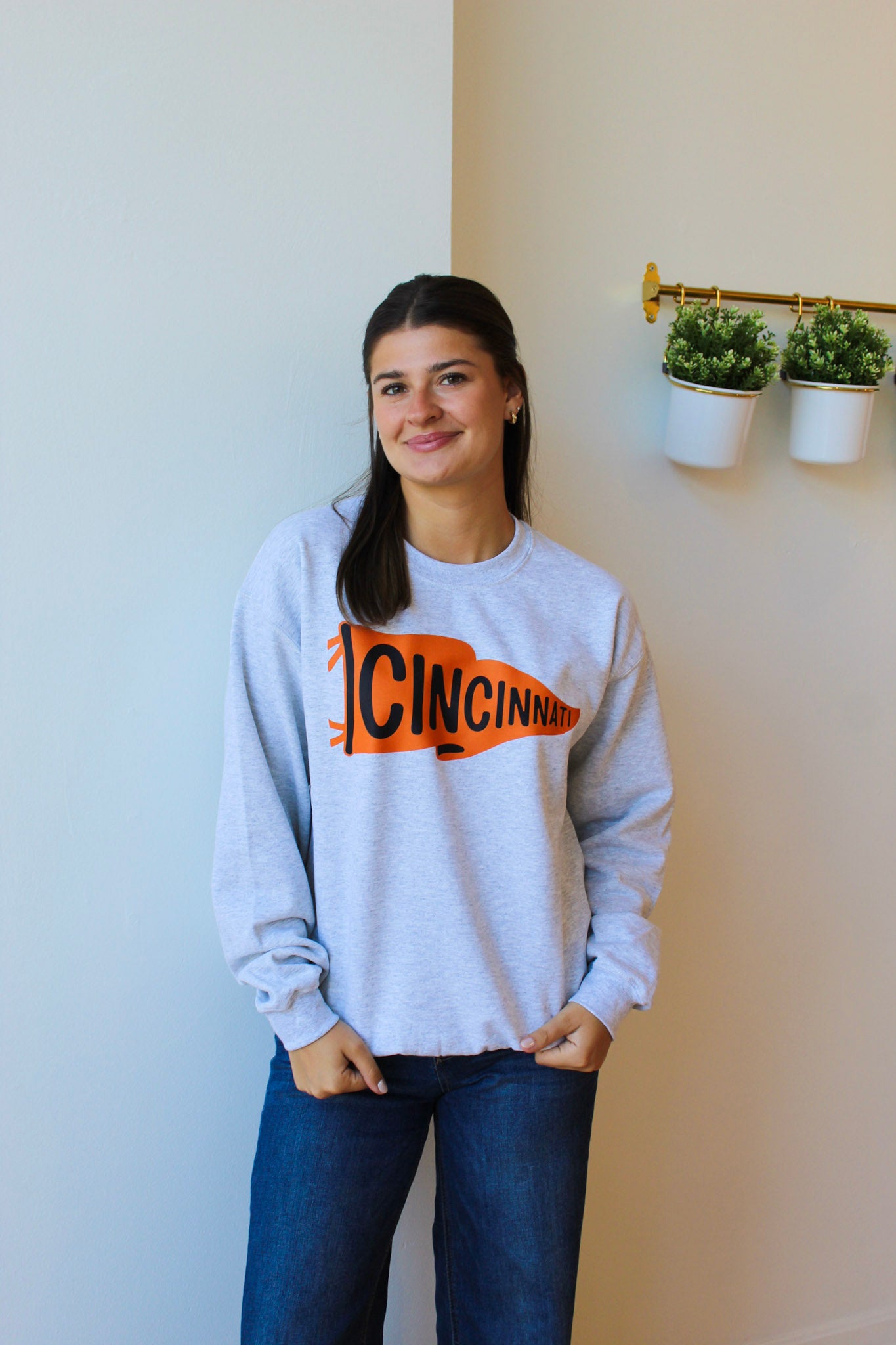 Cincinnati Pennant Crewneck