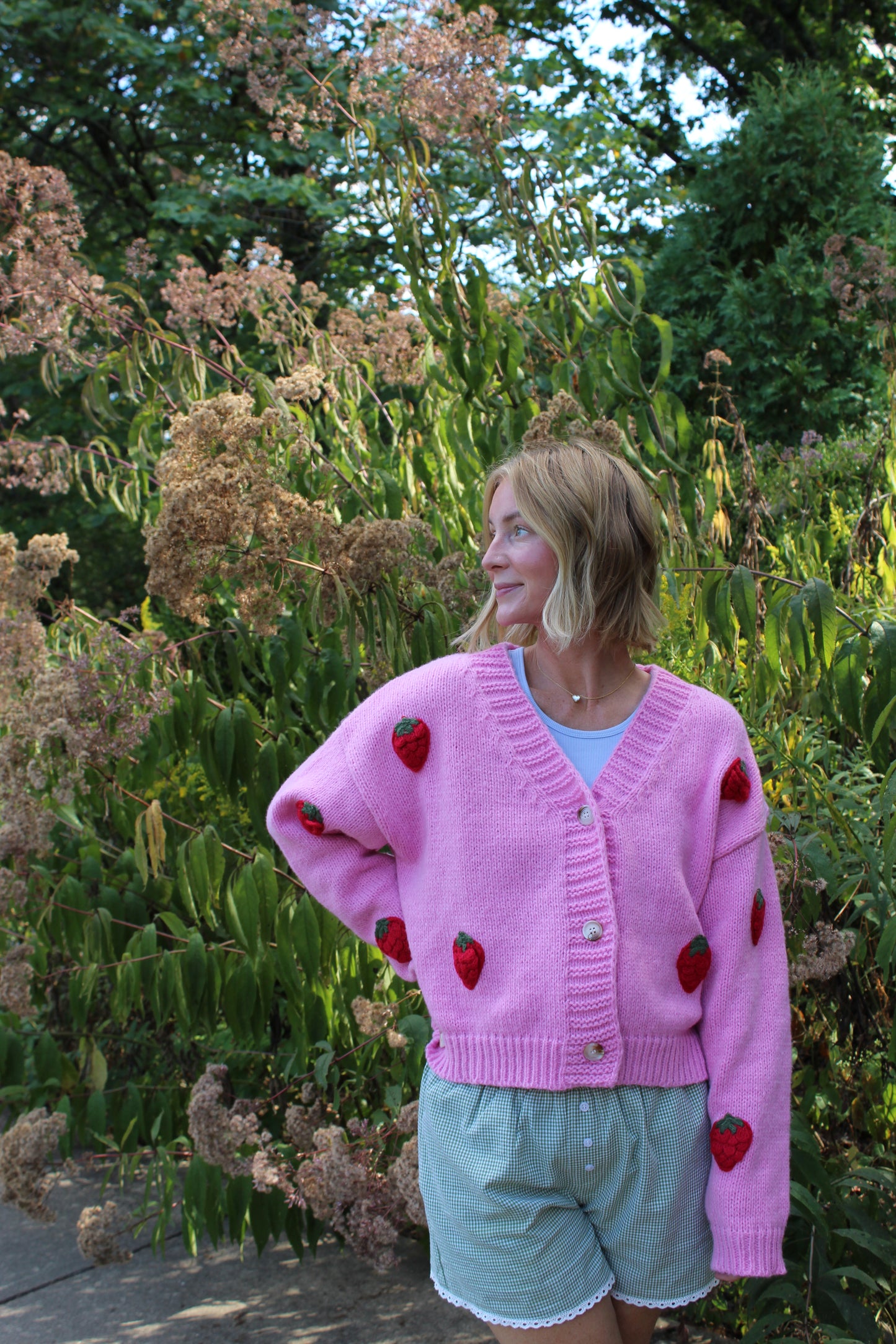 Strawberry Knit Cardigan