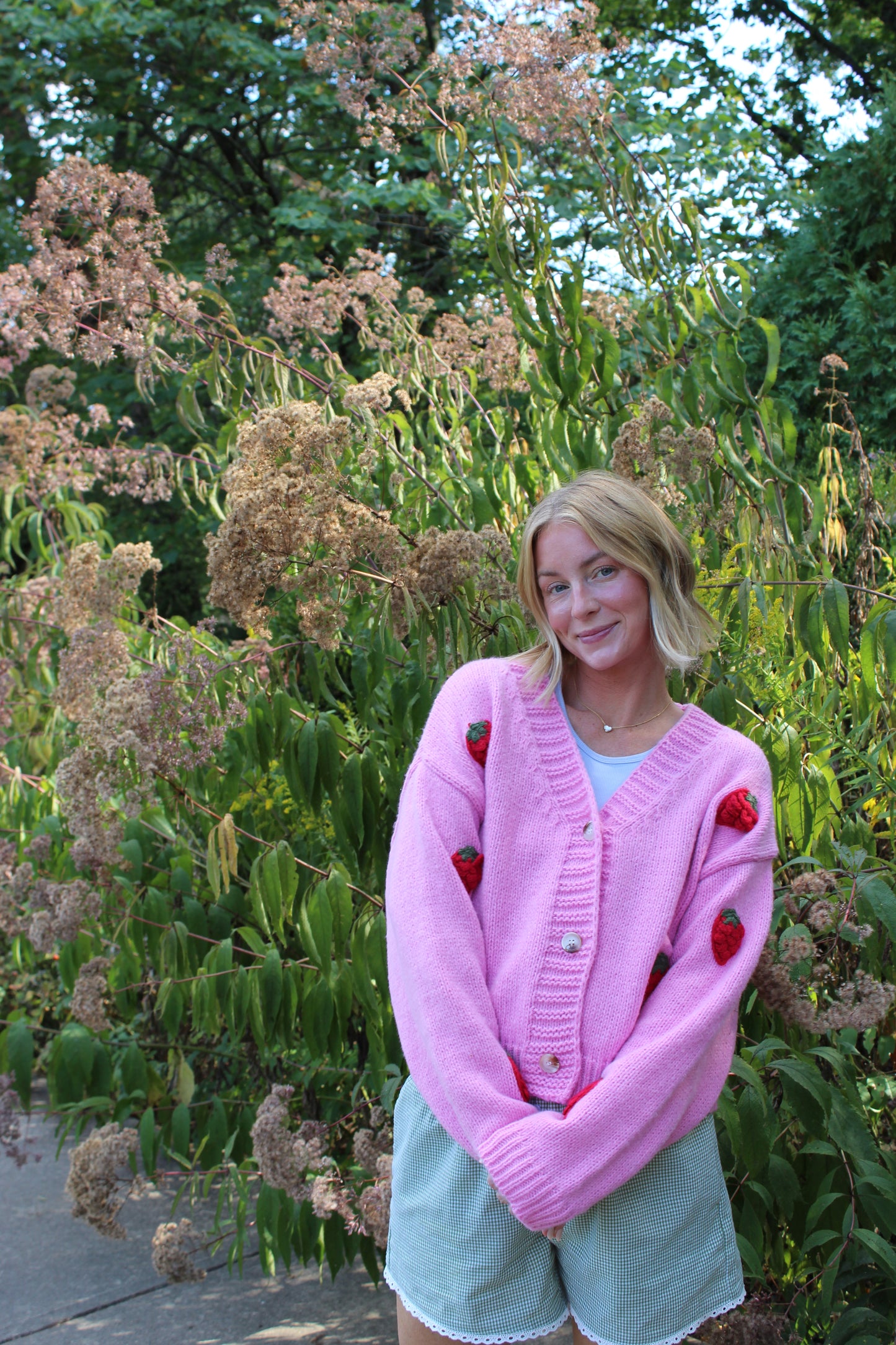 Strawberry Knit Cardigan