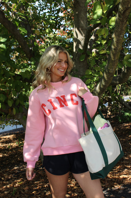 AAB Exclusive - Baby Pink Cincy Mockneck