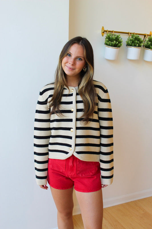Theodore Striped Cardigan