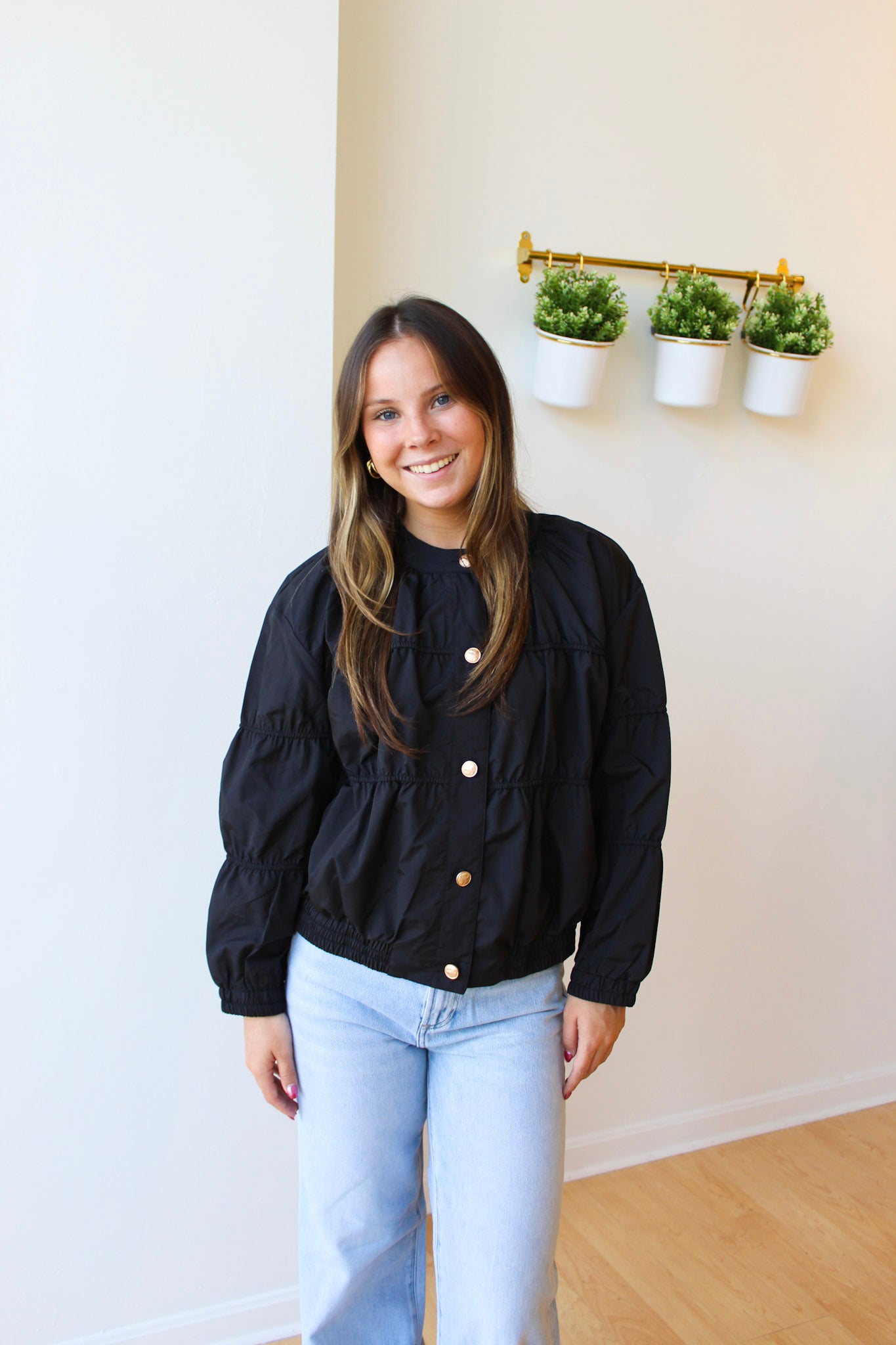 Black Blouson Jacket