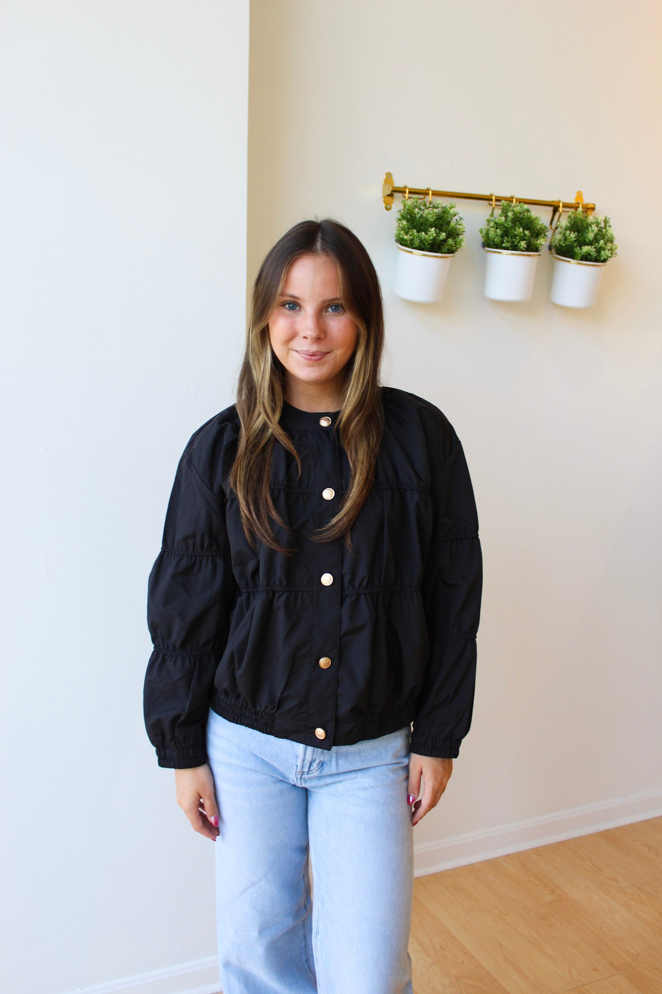 Black Blouson Jacket
