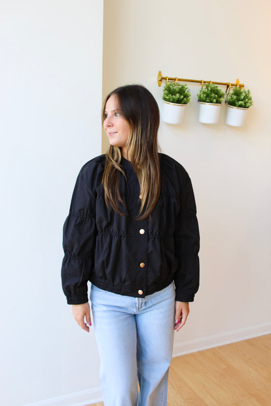 Black Blouson Jacket