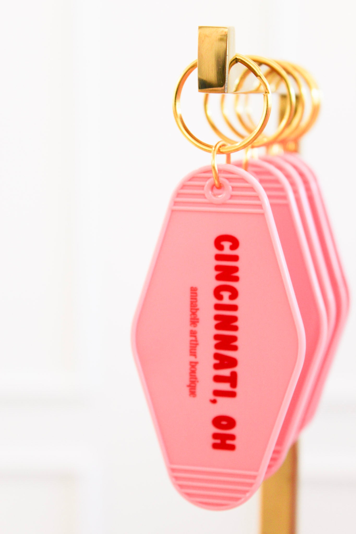 Cincinnati Retro Motel Keychain