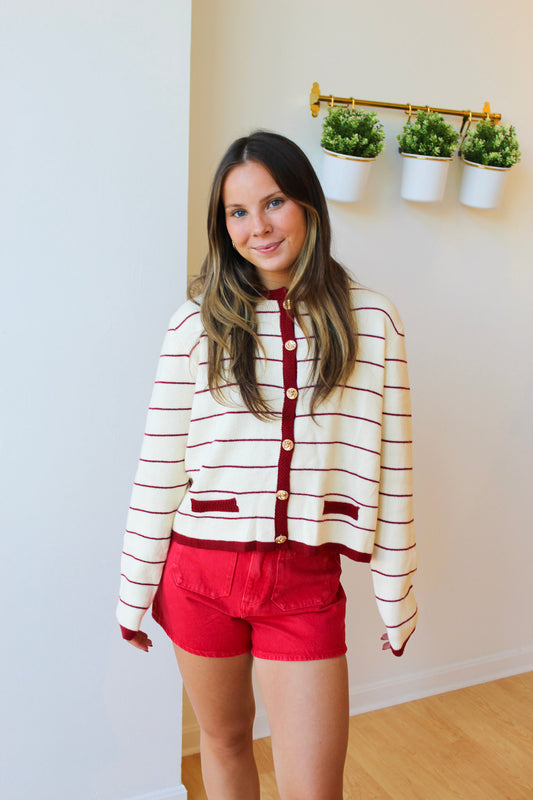 Archie Stripe Cardigan