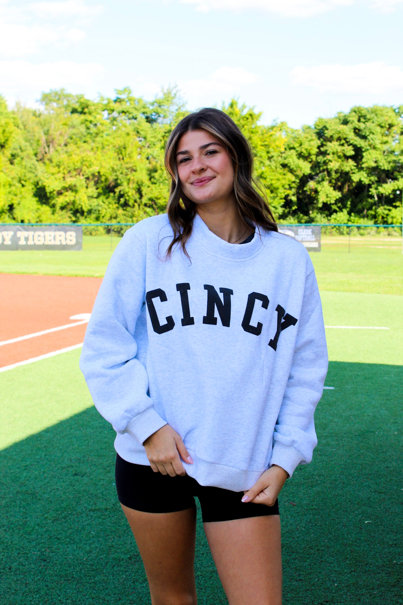 AAB Exclusive - Light Gray Cincy Mockneck