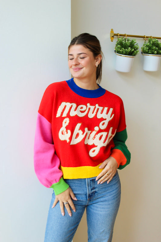 Queen of Sparkles Merry & Bright Sweater