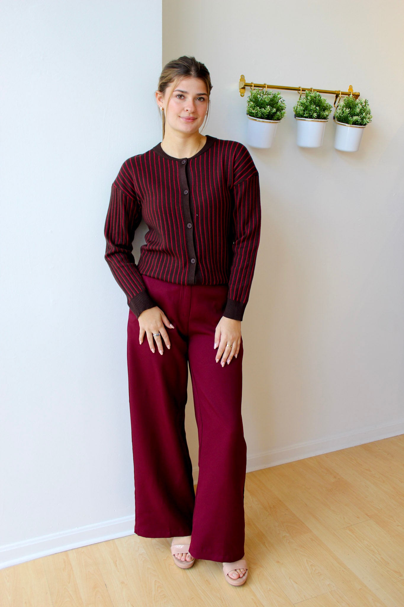 Alex Pants - Burgundy