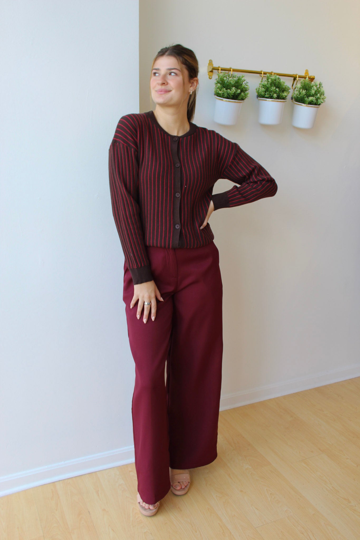 Alex Pants - Burgundy
