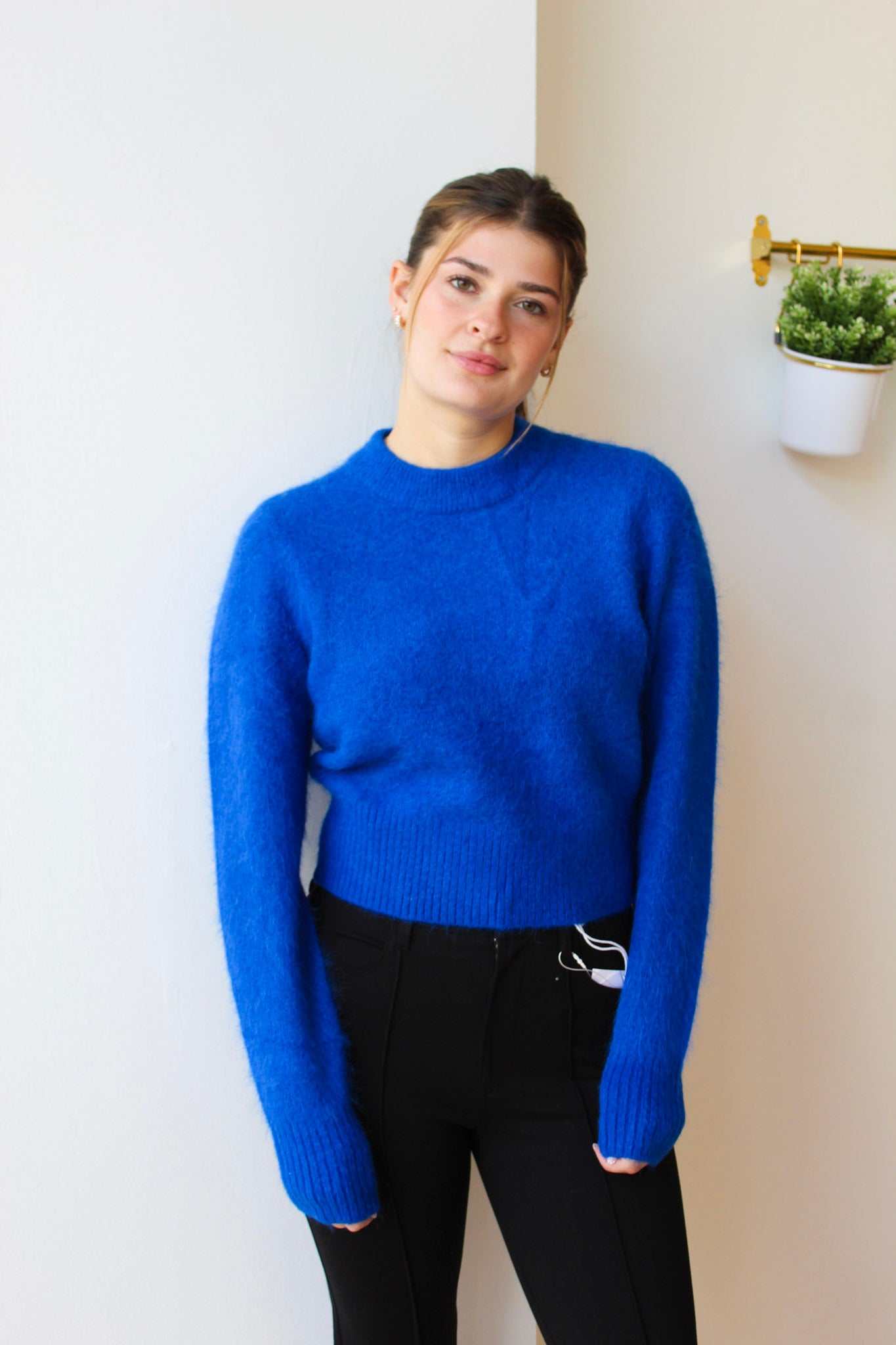 Pistola Sara Shrunken Crewneck Sweater