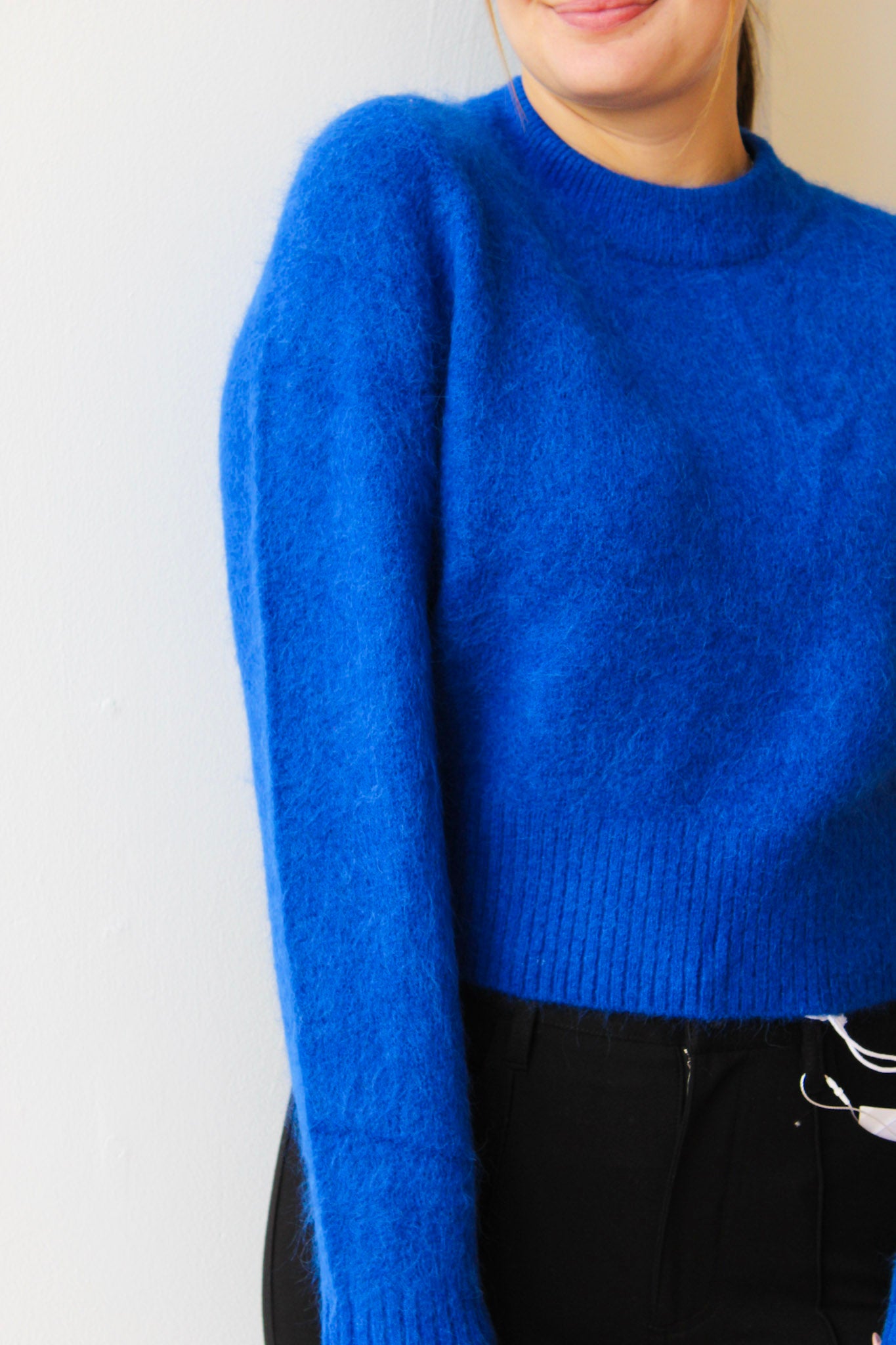 Pistola Sara Shrunken Crewneck Sweater