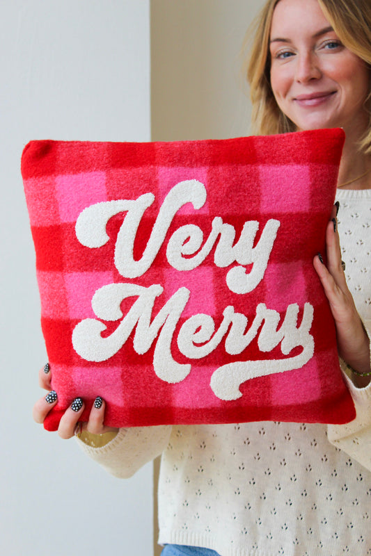 Very Merry Tufted Pillow