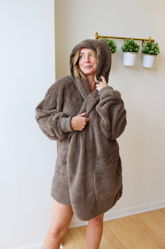 Karissa Plush Hooded Jacket