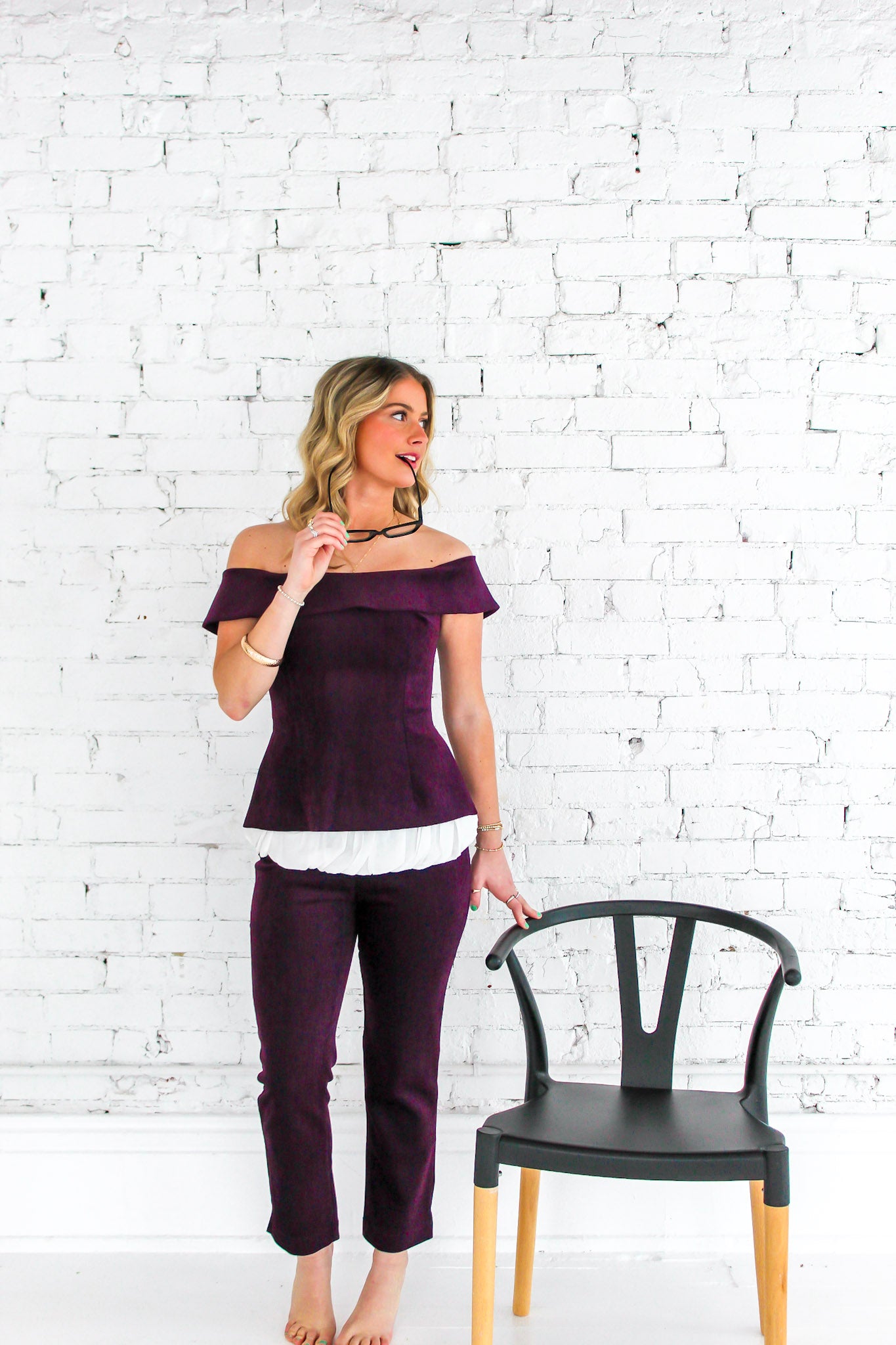 Plum Chenille Pants