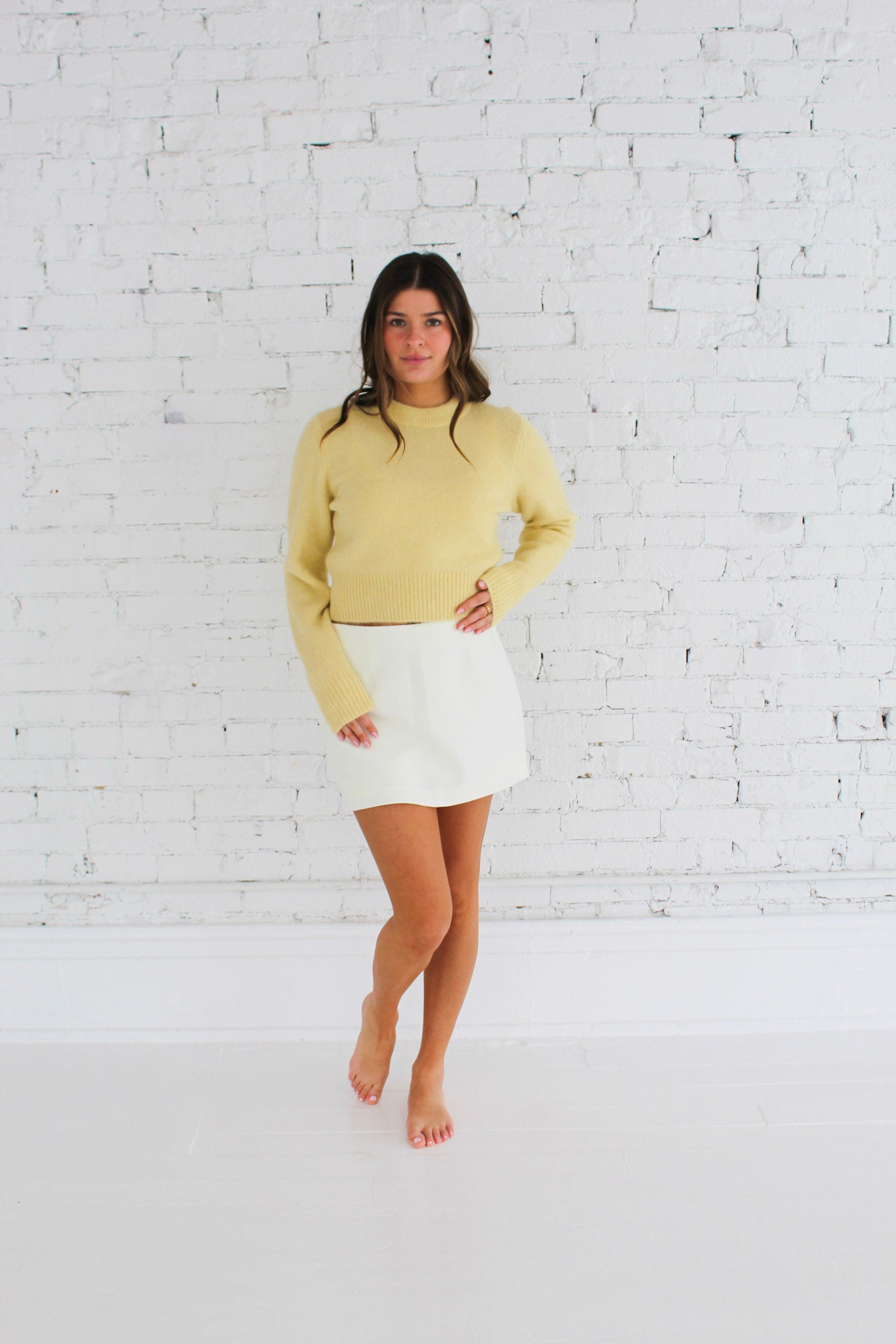 Sara Sweater - Soft Yellow