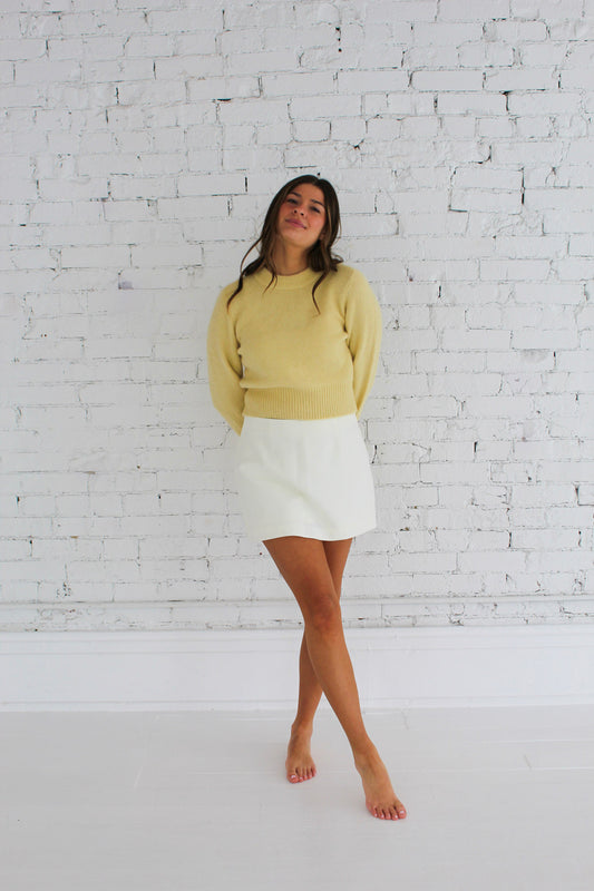 Sara Sweater - Soft Yellow