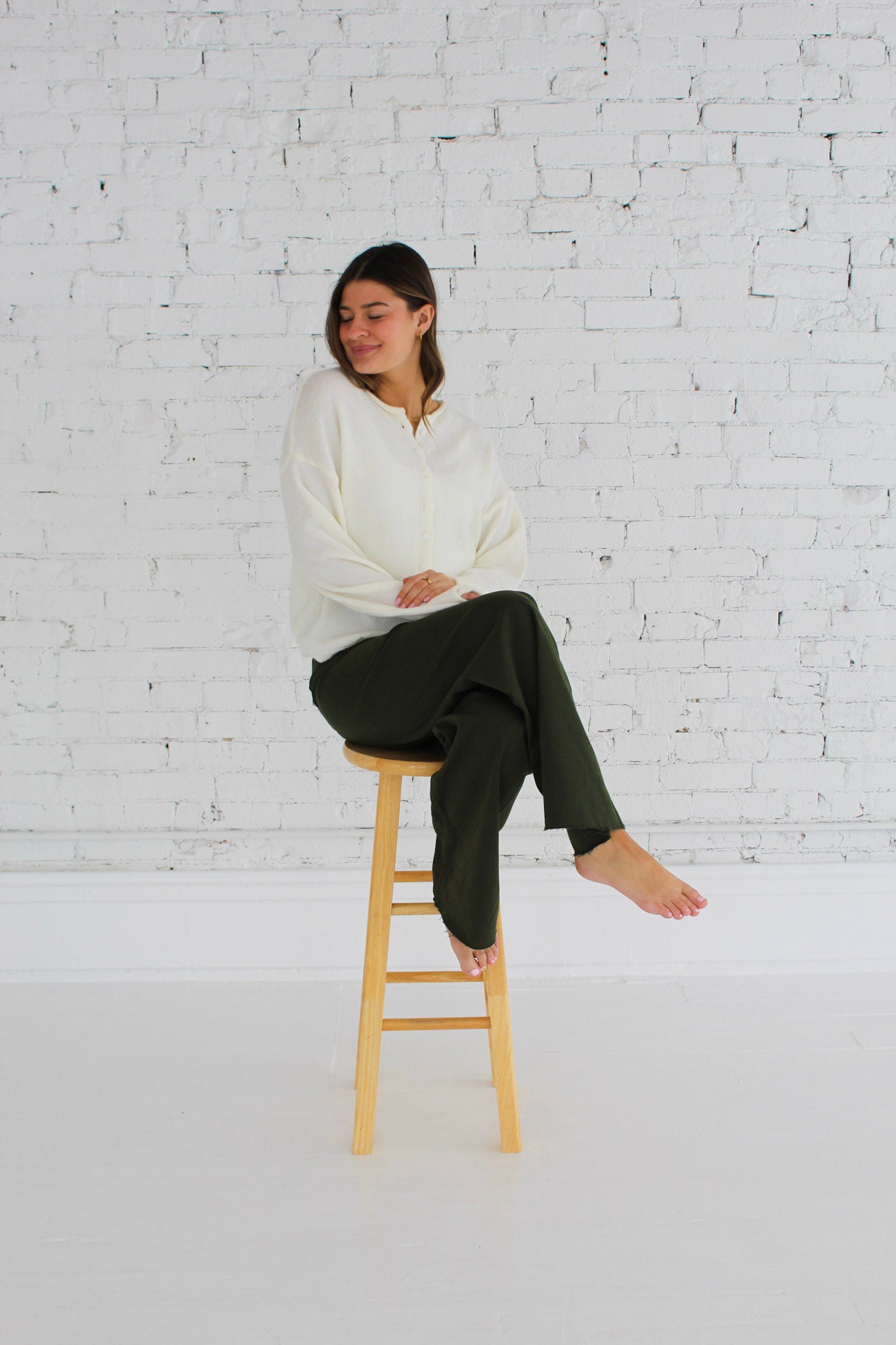 Off White Piper Cardigan