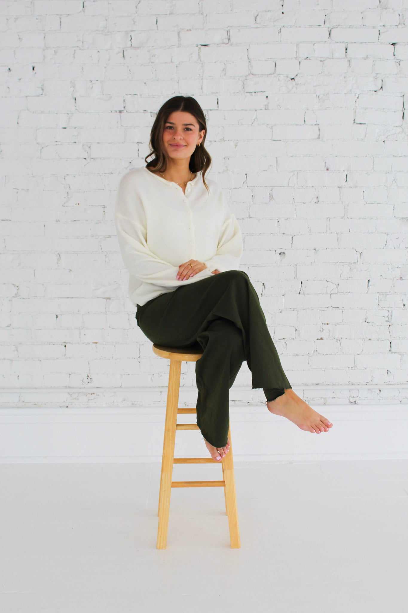 Off White Piper Cardigan