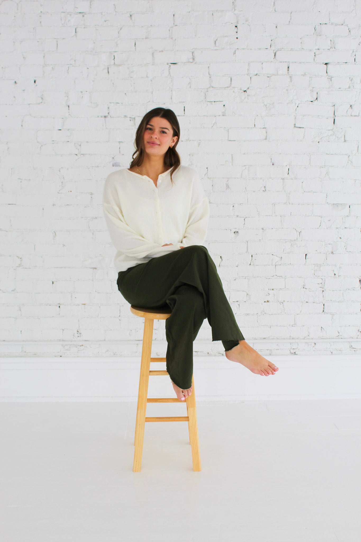 Off White Piper Cardigan