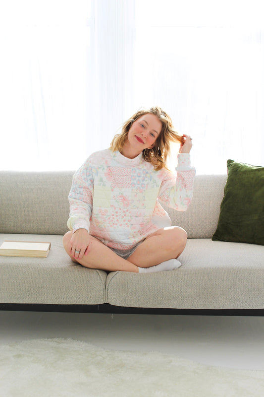 Margot Quilted Mockneck