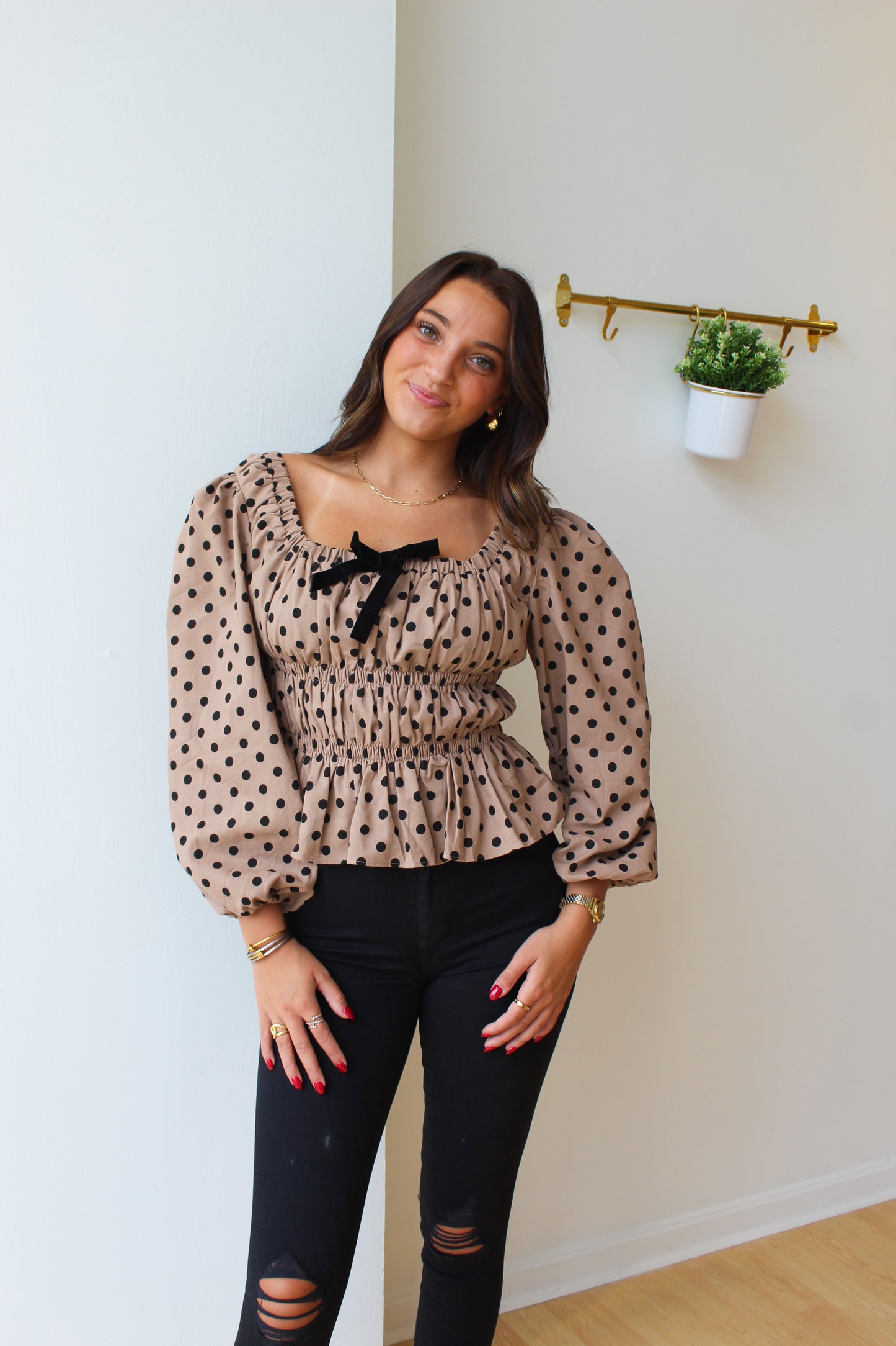 Polly Polka Dot Top