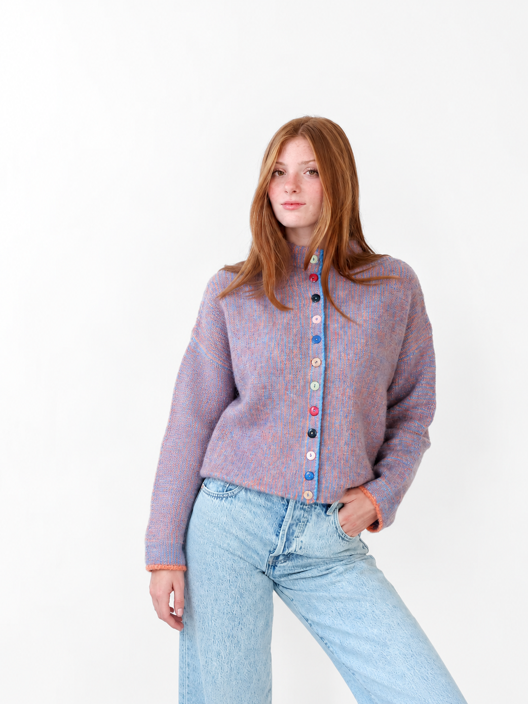 Liesl Sweater - Blue/Orange