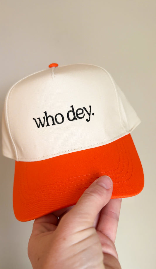 who dey. Embroidered Cap