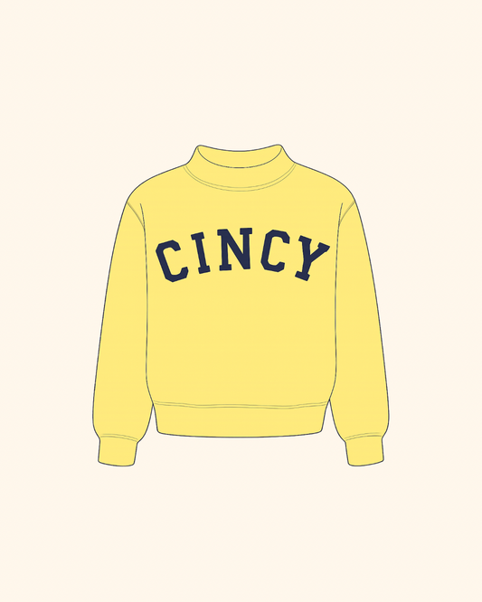 AAB Exclusive Mockneck - Butter Yellow/Navy Blue (PREORDER)