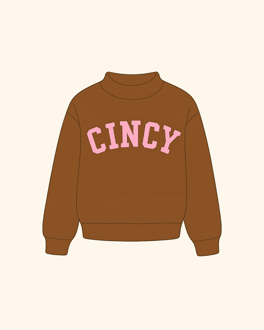 AAB Exclusive Mockneck - Brown/Baby Pink (PREORDER)