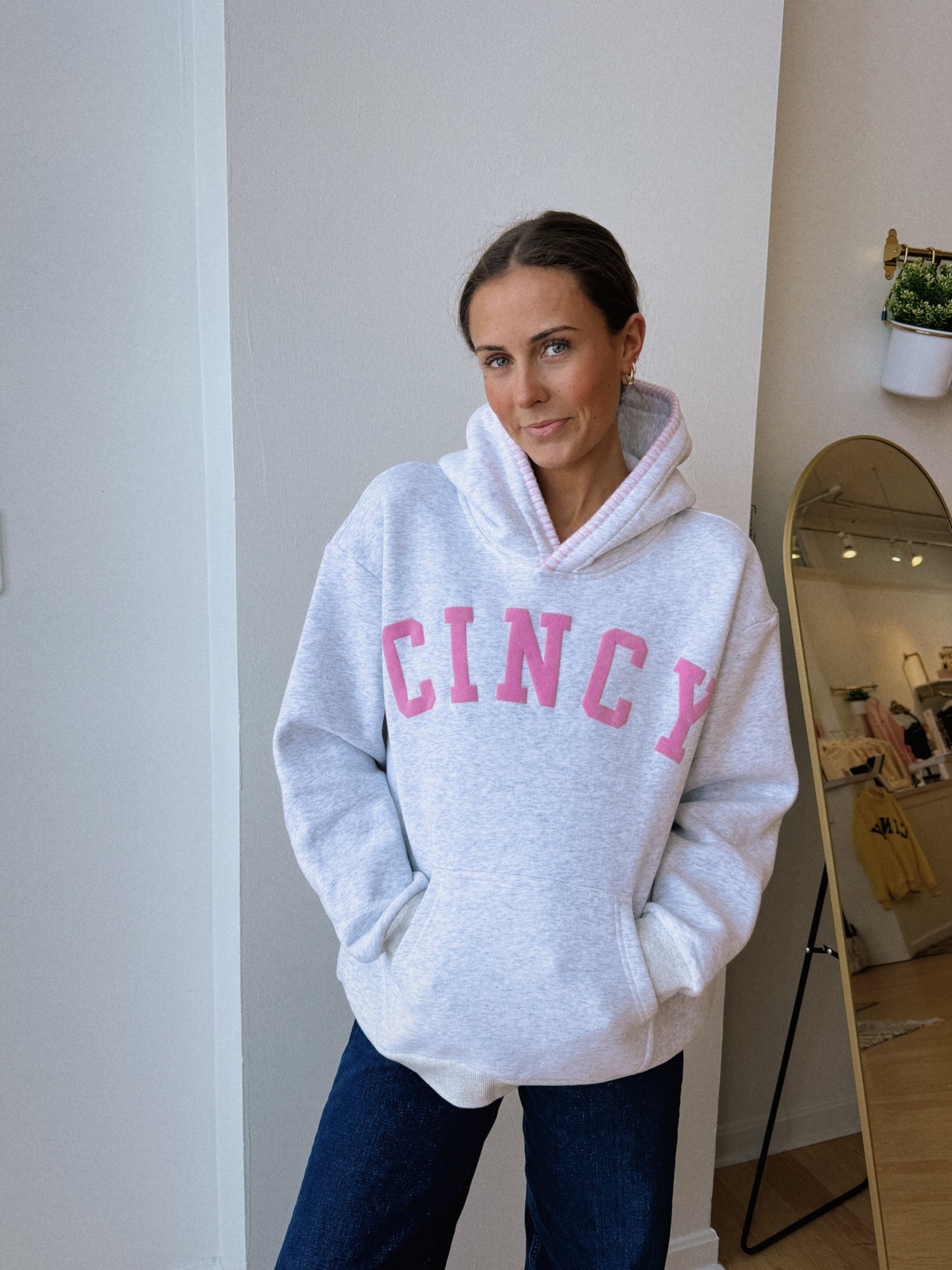 Cincy Stitch Hoodie - Pink (PREORDER)