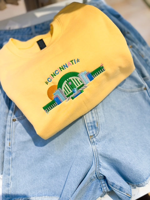 Union Terminal Embroidered Crewneck