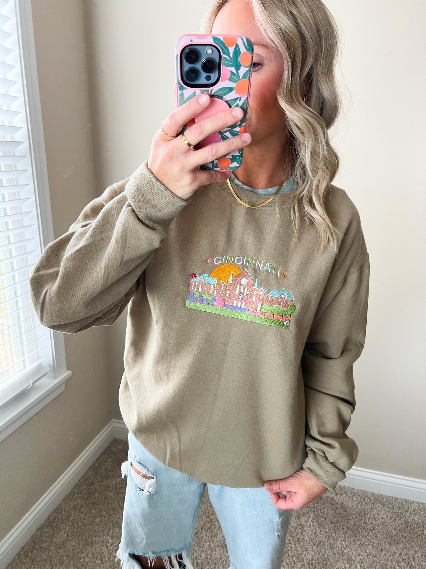 Music Hall Embroidered Crewneck