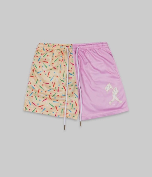Confetti Cupcake Diamond Air Mesh Shorts - Youth