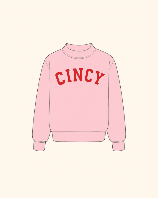 AAB Exclusive Mockneck - Baby Pink/Red (PREORDER)