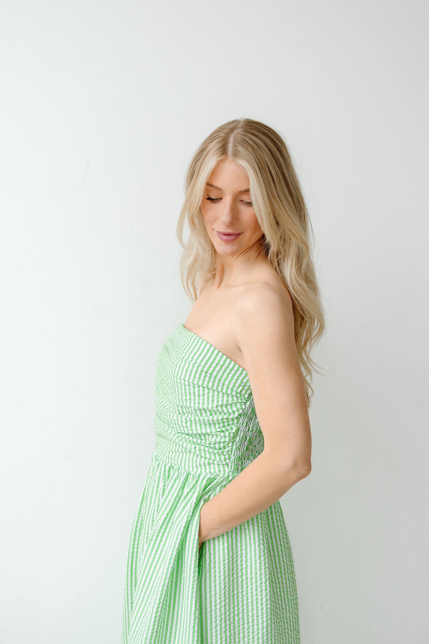 Verde Stripe Maxi Dress