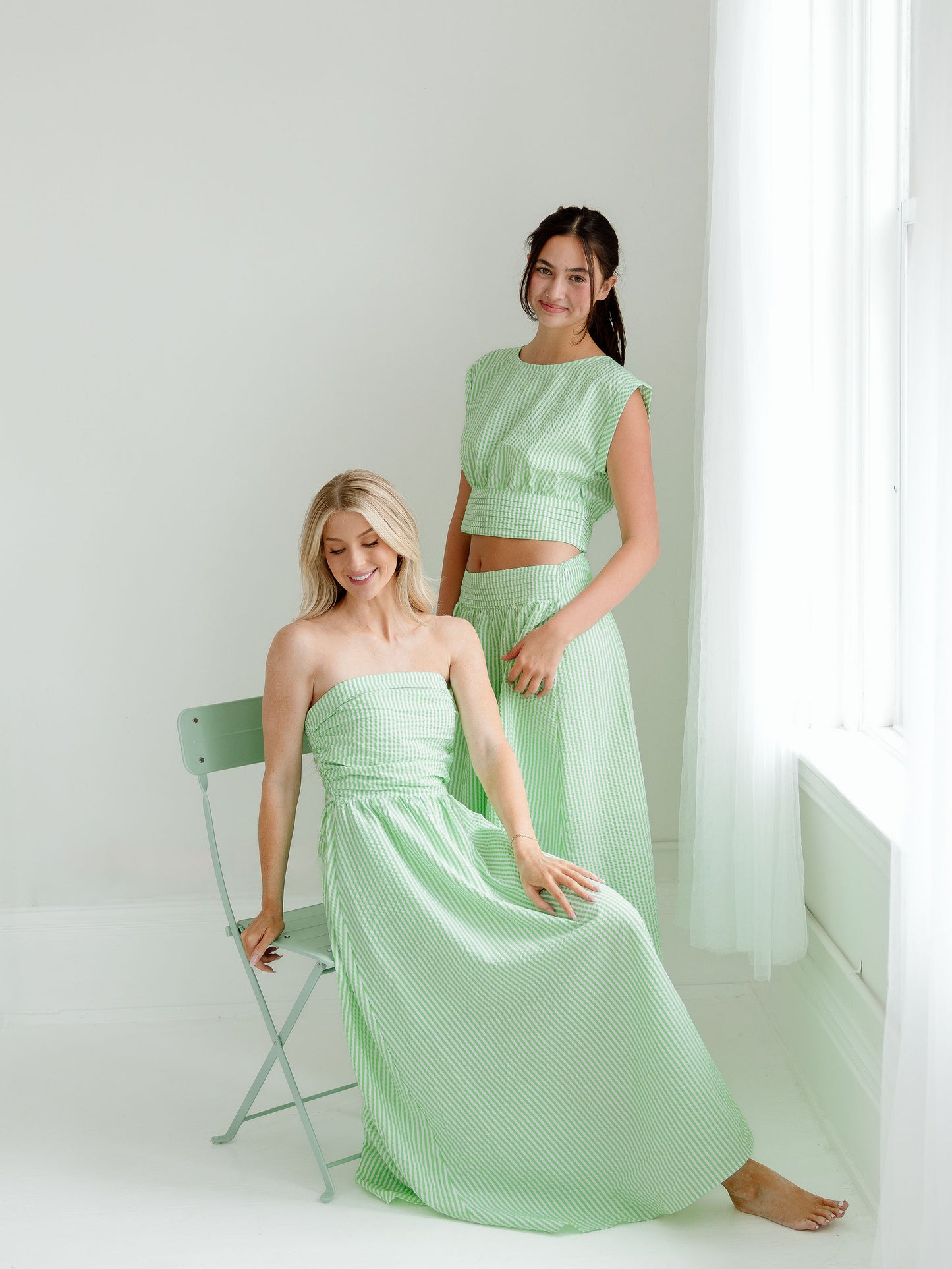 Verde Stripe Top