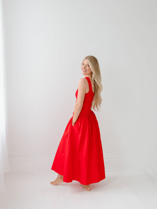 Pistola Alessia Dress - Maraschino