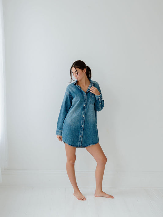 Elle Shirt Dress - Karat