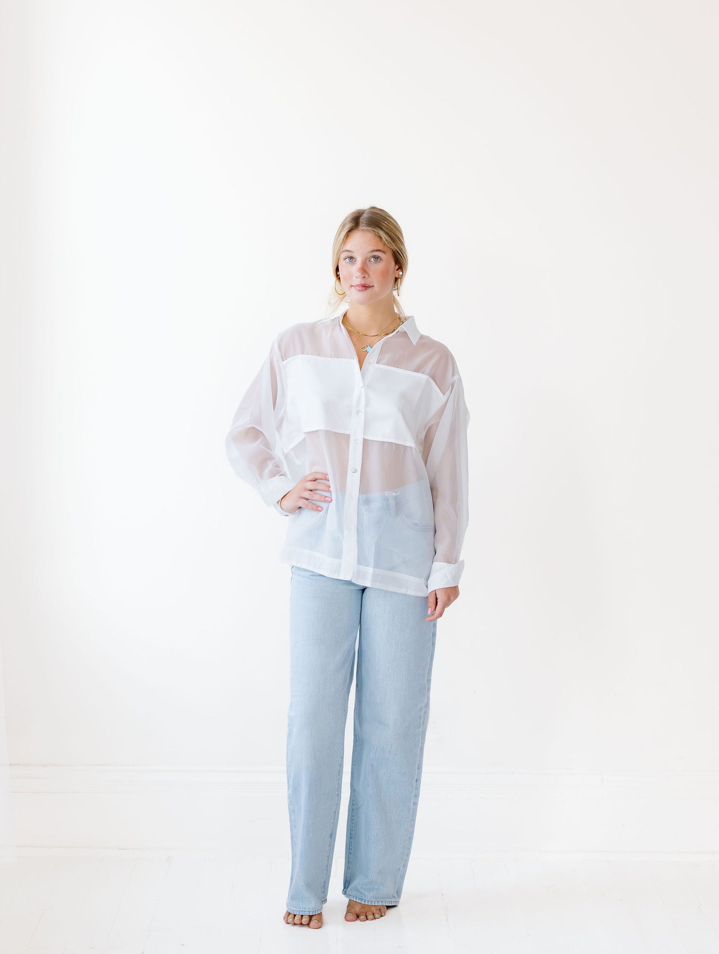 Grace Sheer Panel Top