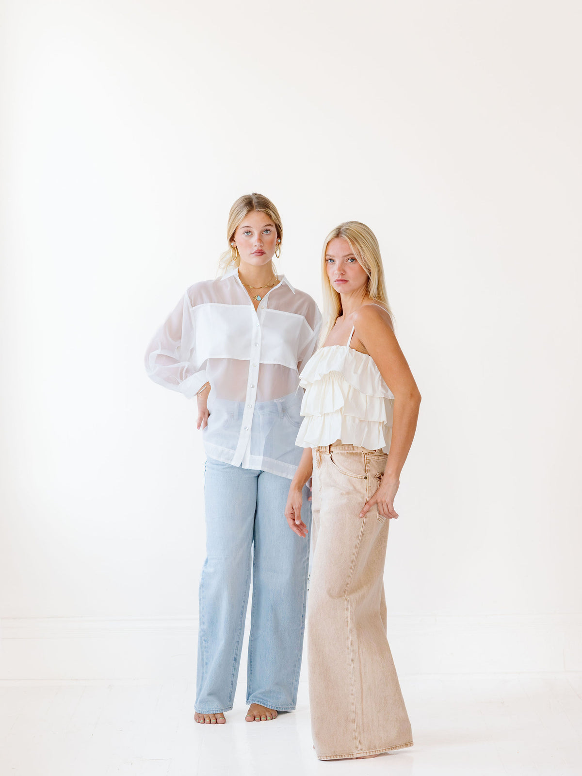 Grace Sheer Panel Top