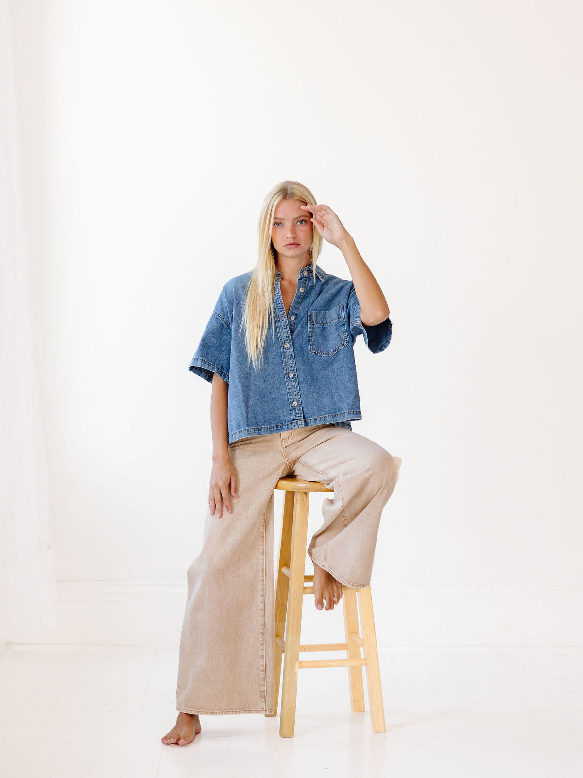 Emily Denim Top