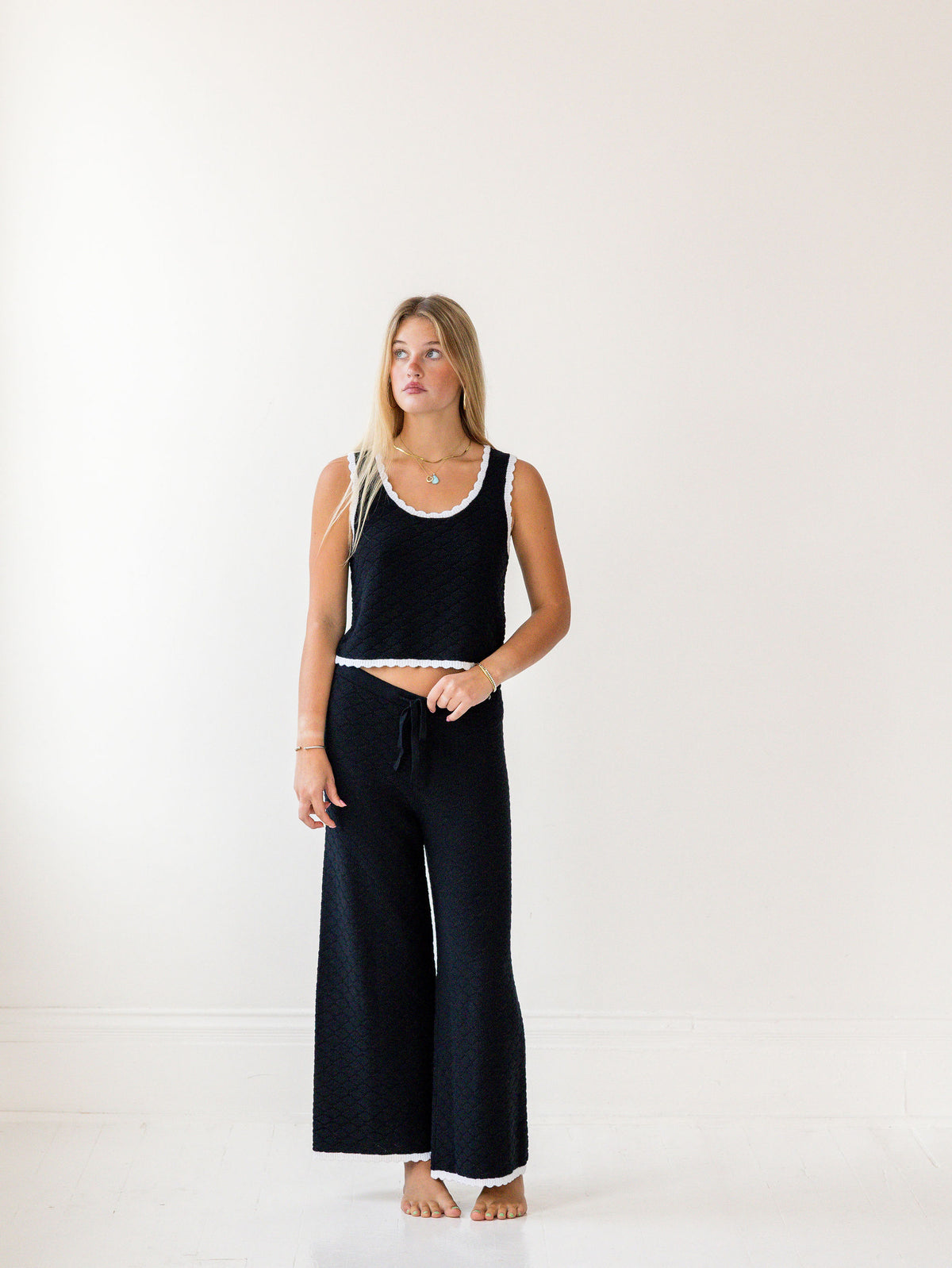 Teddy Diamond Knit Pants