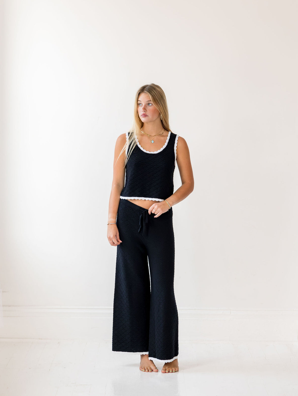 Teddy Diamond Knit Pants